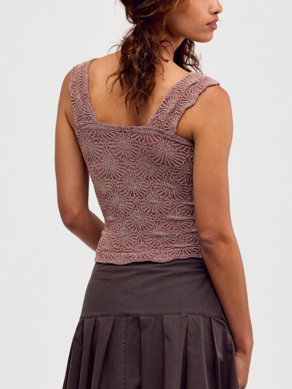 🆕 FREE PEOPLE Love Letter Cami / Cedar Wood - Picture 3 of 6